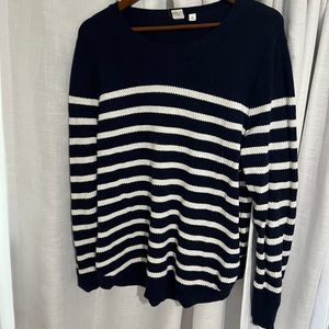Navy Striped Sweater